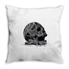 celtic skull Throw Pillow