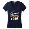 queens are born in 1960 Women's V-Neck T-Shirt