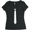 skinny white tie Women's Triblend Scoop T-shirt