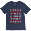 emo gothic ugly christmas sweater. V-Neck Tee