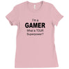 gamer baseball Ladies Fitted T-Shirt