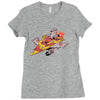 pizza jet Ladies Fitted T-Shirt