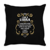 i am a libra Throw Pillow
