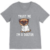 trust me i'm a dogtor V-Neck Tee