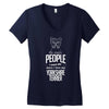 The More People I Meet The More I Love My Yorkshire Terrier Gifts Women's V-Neck T-Shirt
