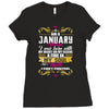 i am a january women Ladies Fitted T-Shirt