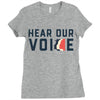 Women's March Hear Our Voice Ladies Fitted T-Shirt