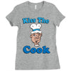 kiss the cook Ladies Fitted T-Shirt