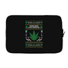 smoke weed ugly sweater Laptop sleeve