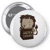 how to be vegetarian Pin-back button