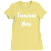 trombone hero funny music Ladies Fitted T-Shirt