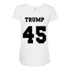 Trump 45 jersey number Maternity Scoop Neck T-shirt