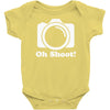 oh shoot camera Baby Onesie