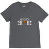 hockey mom rhinestone V-Neck Tee