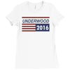 underwood 2016 flag house of cards Ladies Fitted T-Shirt