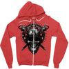 skull Zipper Hoodie