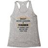 smart good looking teacher profession Racerback Tank