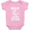 Back Of I Have A Crazy Sister Baby Onesie