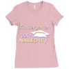 kindergarten 2017 nailed it graduation Ladies Fitted T-Shirt