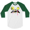 halloween face 3/4 Sleeve Shirt