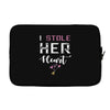 i stole her heart couple Laptop sleeve