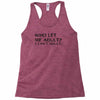 who let me adult i cant adult Racerback Tank