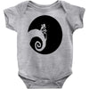 nightmare before christmas black logo Baby Bodysuit