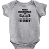 never underestimate an old man who was born in october Baby Onesie