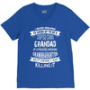 Super Cool Grandad Of A Freaking Awesome Granddaughter V-Neck Tee