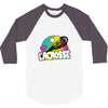neon lacrosse 3/4 Sleeve Shirt
