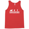 be nice to fat people bear chase funny pub joke Tank Top