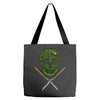 skull grass Tote Bags