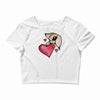 bunny rabbit love Crop Top