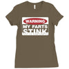 warning my farts Ladies Fitted T-Shirt