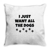 all the dogs Throw Pillow