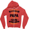 Super Cool Papa Of A Freaking Awesome Son Zipper Hoodie