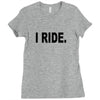 i ride Ladies Fitted T-Shirt