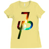 jake paul colorful galaxy Ladies Fitted T-Shirt