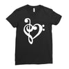 musik notes Ladies Fitted T-Shirt