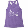 merry christmas flower Racerback Tank