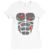 gunshot gorilla chest tee Ladies Fitted T-Shirt