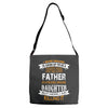 Super Cool Father Of A Freaking Awesome Daughter Adjustable Strap Totes