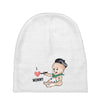 Cute Baby Painter's Mom Love Baby Beanies