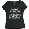 driving instructor superhero Women's Triblend Scoop T-shirt