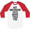 my girlfriend lifts more than you (2) 3/4 Sleeve Shirt