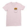 Pocket Burger Ladies Fitted T-Shirt