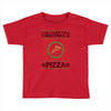 All I Want For Christmas Is Pizza Ugly Christmas For Light Toddler T-shirt