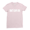 don't care me Ladies Fitted T-Shirt