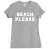 Beach Please Ladies Fitted T-Shirt