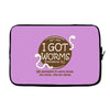 i got worms t shirt Laptop sleeve